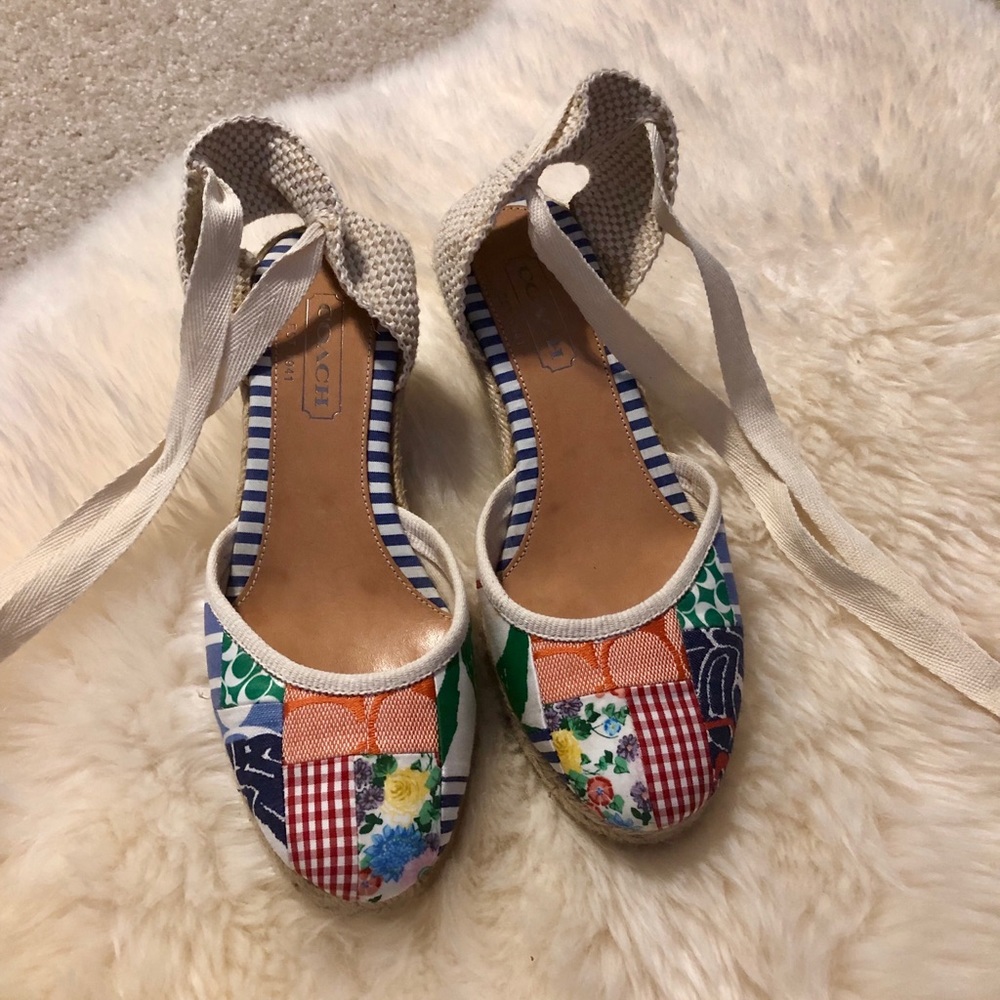 Coach wedge shoes